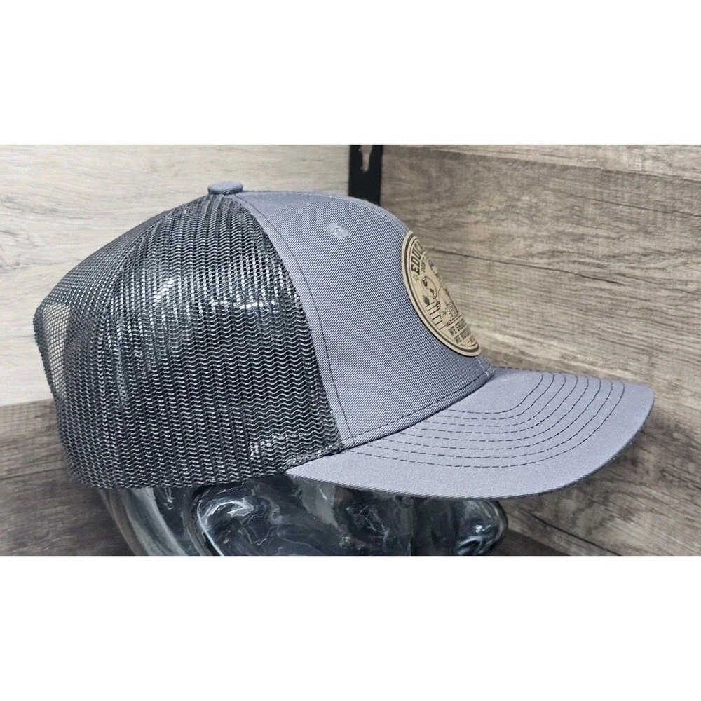 Educator Skull Leather Patch | Teacher Coach Professor Hat Patch | RF CO.